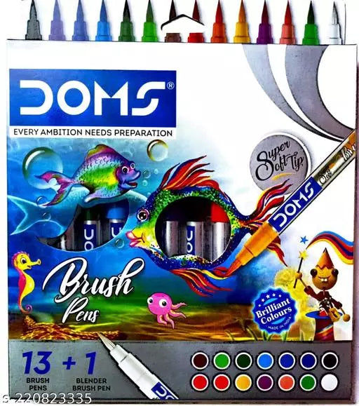 Doms Brush Pen Set of 13 + 1 Blending Brush Pen – Adriti's Home