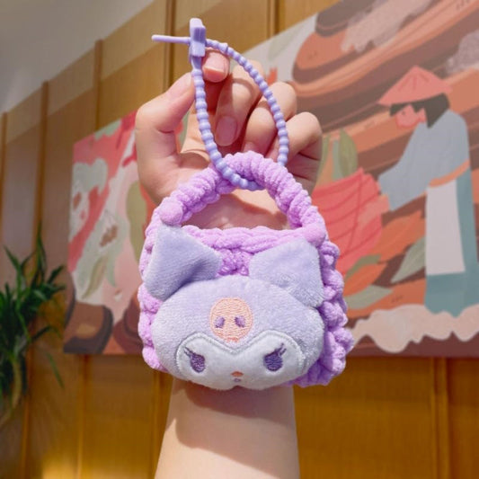 Kuromi Plush Mini Coin Pouch Keychain (HBC-1881314)