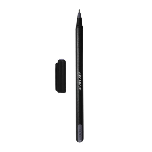Pentonic 0.7mm Smooth Ball Pens | Black Body | Set of 10 for Office & School
