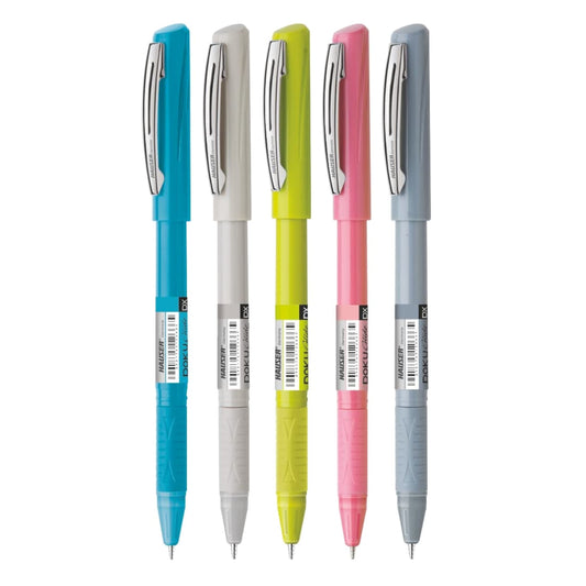 Hauser Doku Glide 0.7mm Ball Pens | Comfortable Grip | Counter Stand PK50