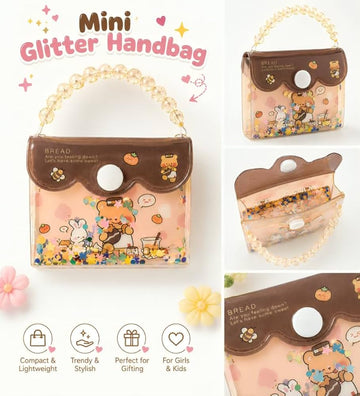 Cute Mini Glitter Handbag Note Book for Girls & Kids.