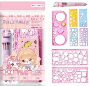 Doodle Buddy Creative Drawing Set (7+1 Set)