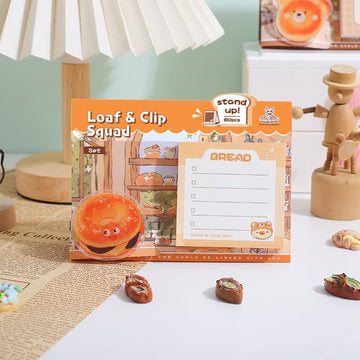 Kawaii Bread Themed Stand-Up Sticky Notes