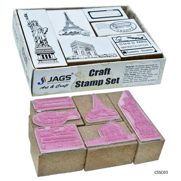 Craft Stamp Set Wonder of World 6(JG)