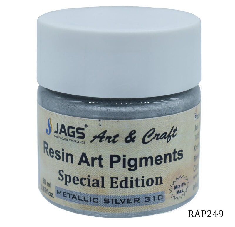 Resin Art Pigments 20ML Metallic Silver310 RAP249JG)