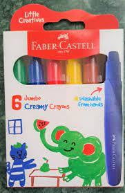 Faber Castell Jumbo Creamy Crayons Set of 6 (224008)