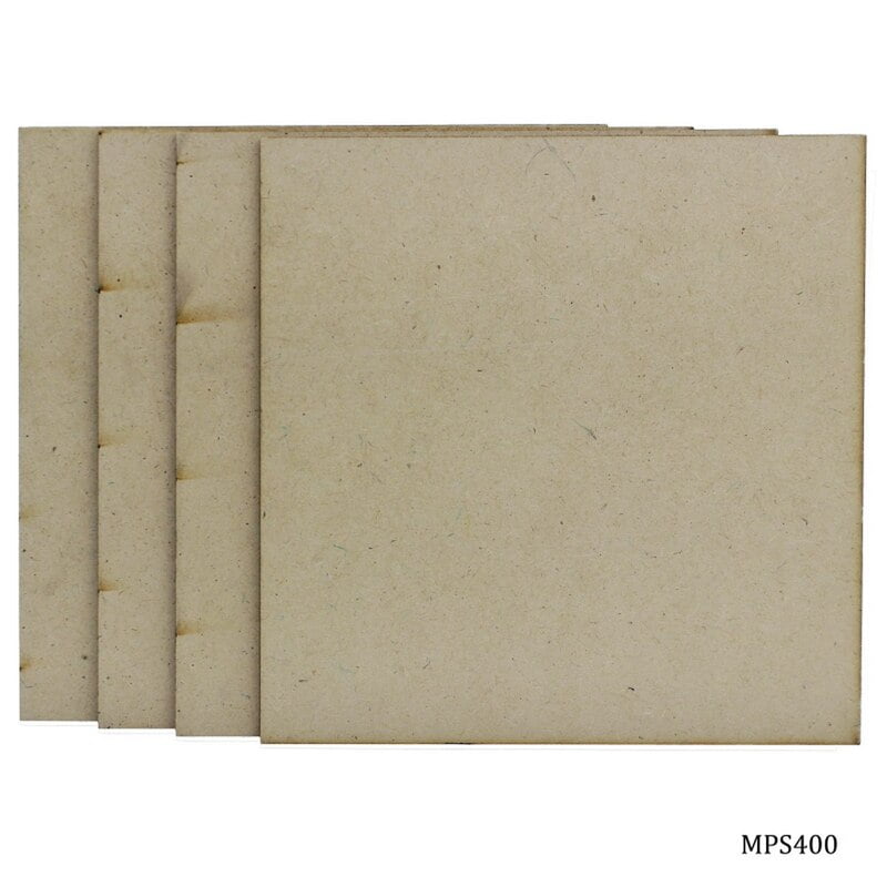 MDF Plate Square 4x4 4MM MPS400 (JG)