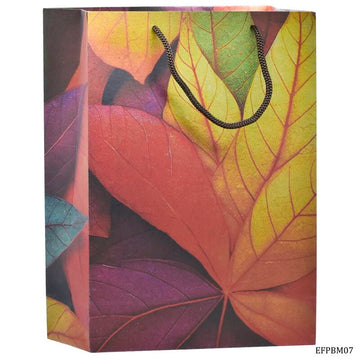 Eco Friendly Paper Bag Medium 12.2X7.2 Leaf EFPBM07 (JG)