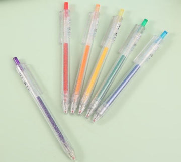 Jiandan Glitter Pen Set Kids Pk/6 6621 (NV)