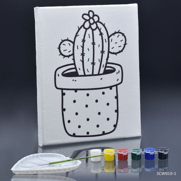 Stretched Canvas With Print Cactus 8x10 SCW810-1(JG)