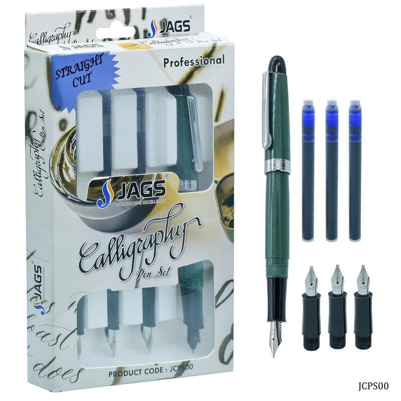 Jags Calligraphy Pen Set Straight Cut JCPS00(JG)