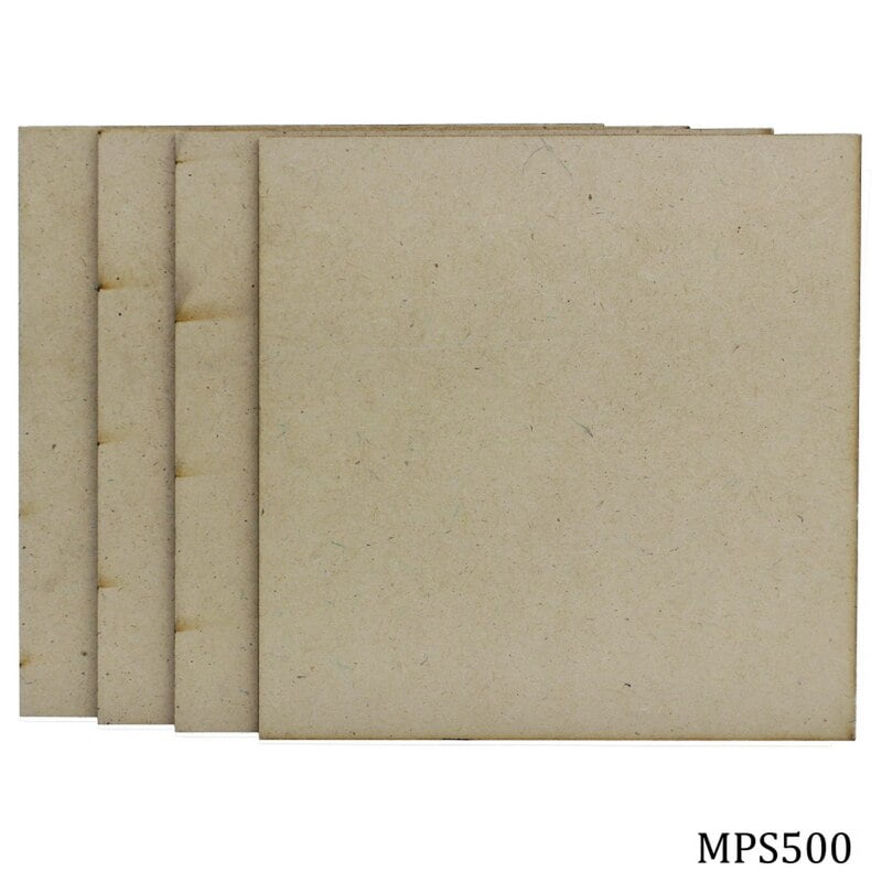 MDF Plate Square 5X5 4MM 4 Pics MPS500(JG)