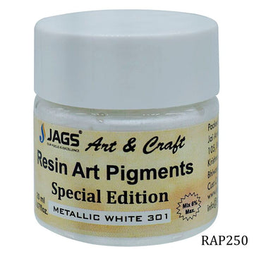 Resin Art Pigments 20ML Metallic White 301 RAP250(JG)