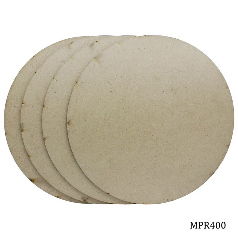 MDF Plate Round 4x4 4MM MPR400(JG)