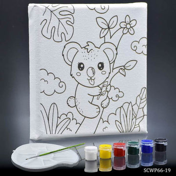 Stretched Canvas With Print Bear 6x6 SCWP66-19(JG)