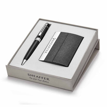 Sheaffer Set 9312 Gift 300 Ballpoint Pen – Glossy Black with Chrome