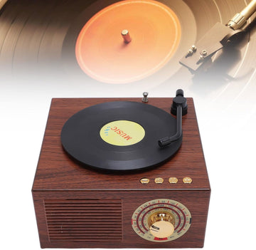 Vintage Speaker, Retro Speaker, Phonograph Shaped Speaker with Premium Subwoofer and BT Function