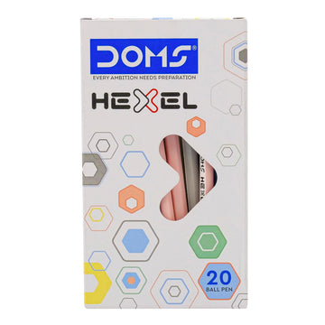 DOMS HEXEL PEN BLUE PK-20 PC