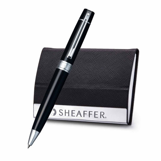 Sheaffer Set 9312 Gift 300 Ballpoint Pen – Glossy Black with Chrome