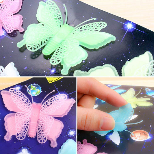 Butterfly Wall Sticker Luminous 3D Butterfly Stickers