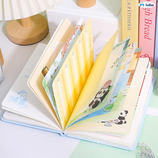 A5 Kawaii 3D Panda Journal with Magnetic Lock – Cute, Secure & Stylish!