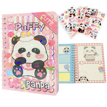 Puffy Panda Spiral Diary – Cute, Fun & Perfect for Everyday Writing! (NB-32K-0358)