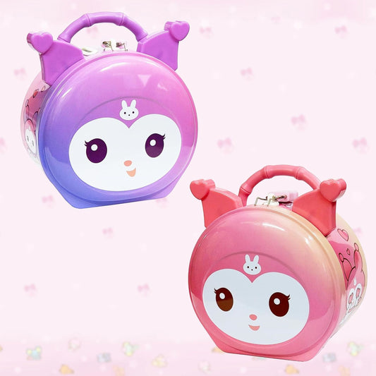 Cute Cartoon Money Saving Box with Lock & Key – Kids Piggy Bank (Multi-Color)