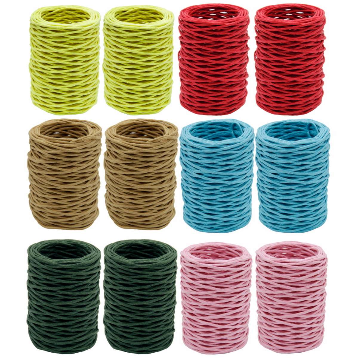 Craft Paper Rope Colour Mix 30Mtr CJR12P-I(JG)