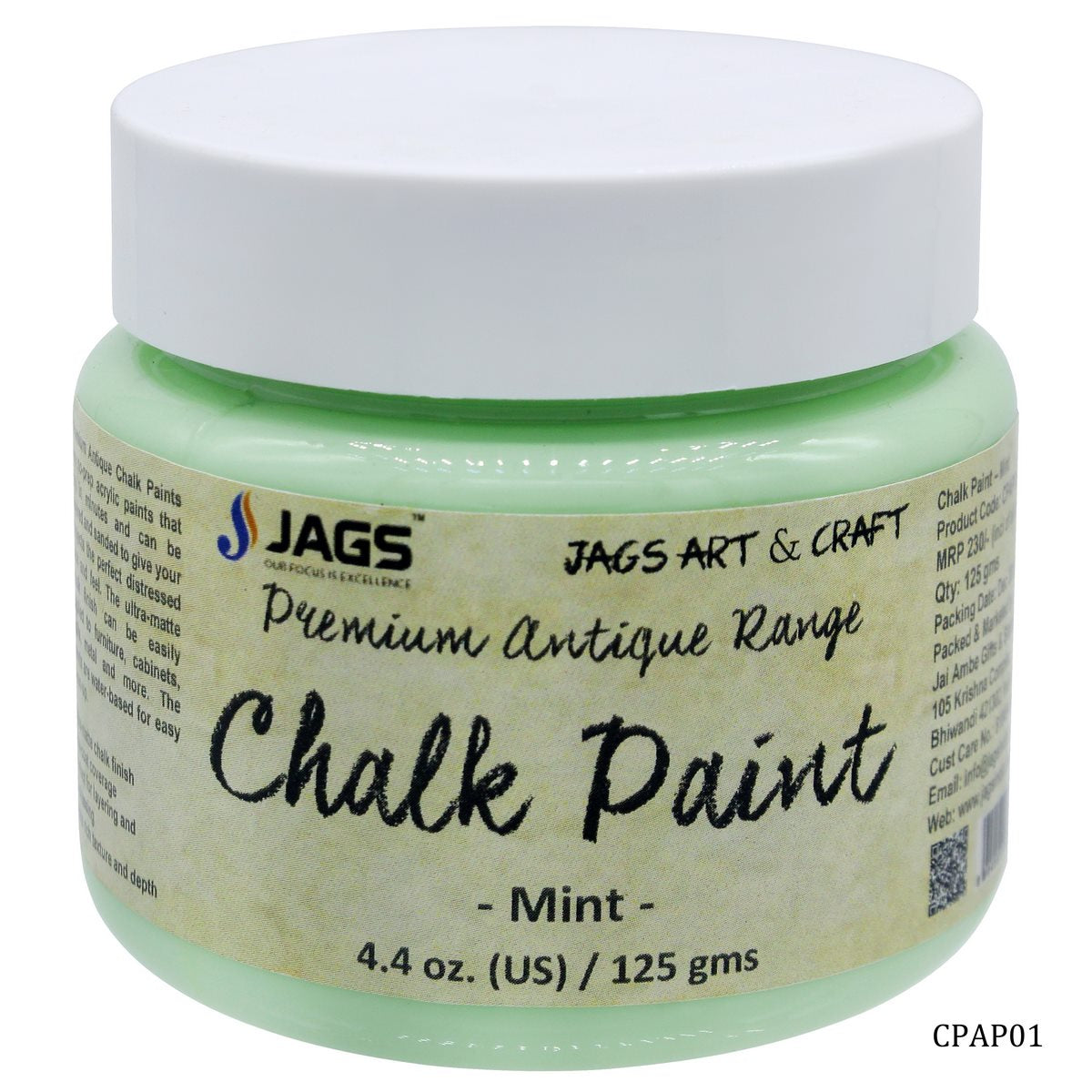 Chalk Paint Antique Premium Mint 125ML CPAP01(JG)