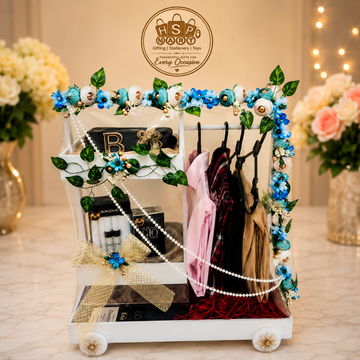 Luxury Groom Gift Hamper Organizer | Wedding Trousseau Gift Box | Premium Floral Gift Packing