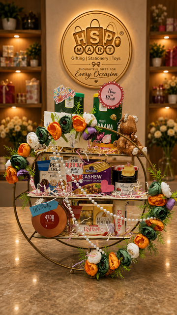 Luxury Birthday Gift Hamper | Premium Chocolate & Dry Fruit Gift Basket | Elegant Celebration Gift for Every Occasion
