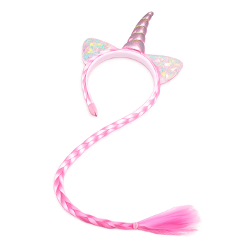 Unicorn Braded Extension Hair Band Kids 1662 (NV)