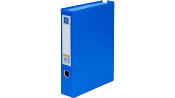 Worldone Box File with Magnetic Button Closure, Spine for Easy Classification, Finger Hole for Ease to Pulling Out Strong Mouse Clip to Secure Papers