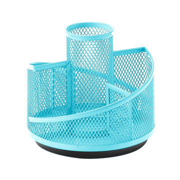 Rotating Pencil Holder, Metal Mesh Cup Holder for Desk Office