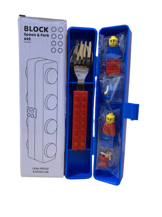 Lego Block Spoon & Fork Set (EC)