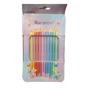 MCR-1990-36 Macaron Color Pencil Set of 12 (RN)
