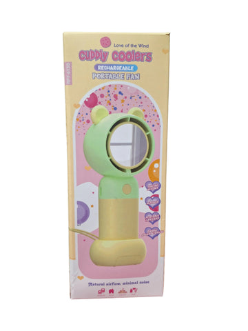 cute Rechargeable hand fan with mirror
