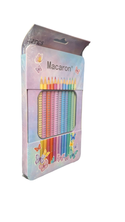 MCR-1990-36 Macaron Color Pencil Set of 12 (RN)