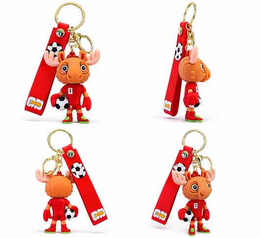 Football Theme Cartoon Keychain