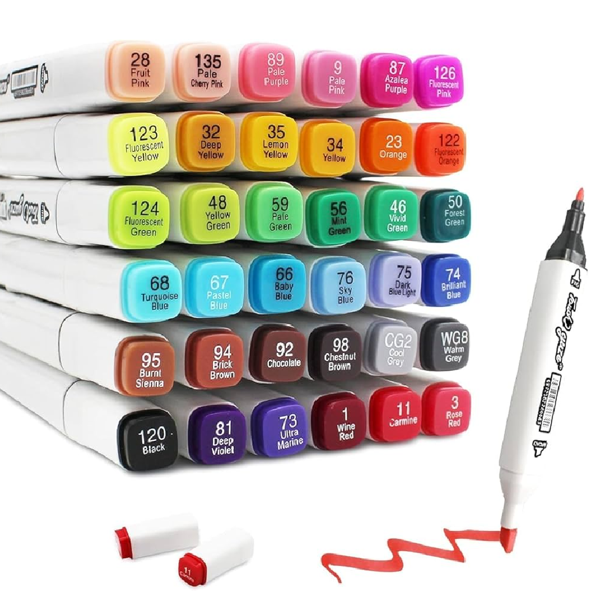 GBR-BT987-24 24Pcs Box 2 IN 1 Marker (NV)