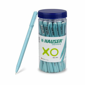 Hauser XO 0.6 mm Ball Pen – Sleek Matt Finish | Solid Body | Pack of 25