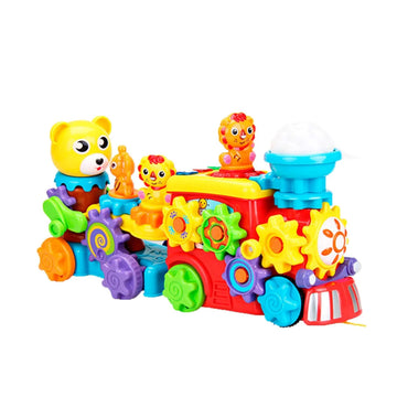 Roll & Assembles Animal Train – Connect & Spin Toy Set