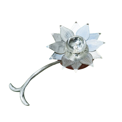 Lotus Diya With Resin Stand