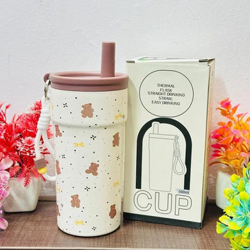 GOOD CUP Insulated Stainless Steel Tumbler with Straw & Keychain 500 ml