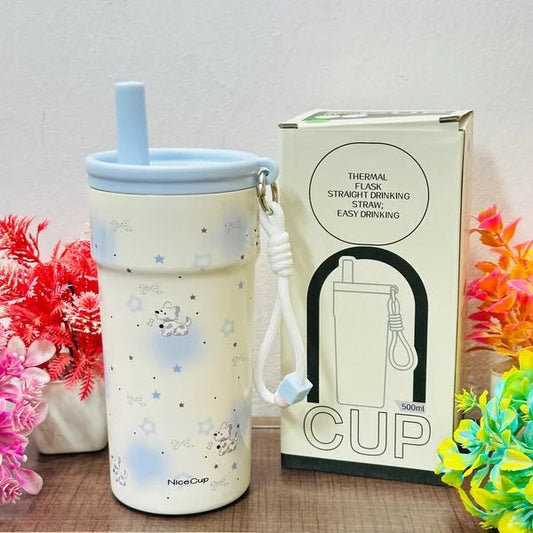 GOOD CUP Insulated Stainless Steel Tumbler with Straw & Keychain 500 ml