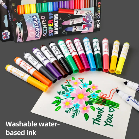 Washable Marker Scented 16 Set MCR-1990-29 (RN)