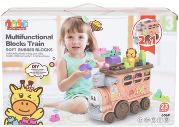 Multifunctional Blocks Train – Soft Rubber Building Blocks Set