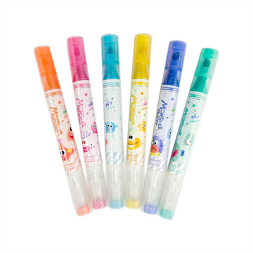 Erasable Glitter Highlighter Set – 6-Pack for Kids