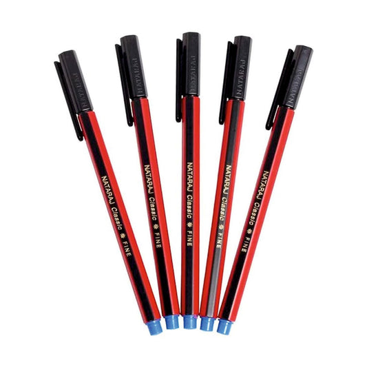 Nataraj Use & Throw Pen Black pack of 20