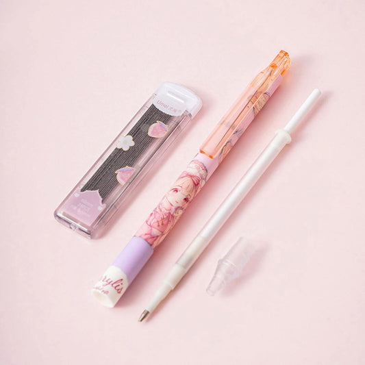 Girl Print Mechanical Pencil with Lead GBT-A2696MPT1 Pk-2
